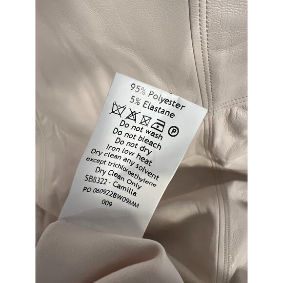 House of CB Camilla Faux Leather Strapless Midi Dress Size XS Extra Small - Picture 8 of 9